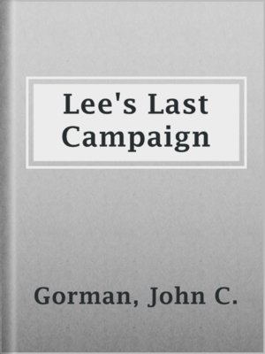 cover image of Lee's Last Campaign